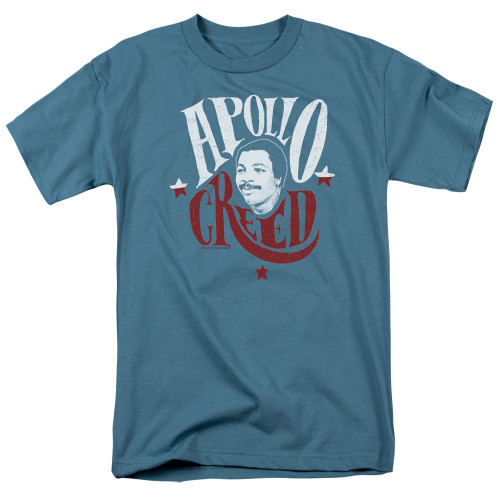 Rocky Apollo Sign Adult 18/1 T-Shirt Slate