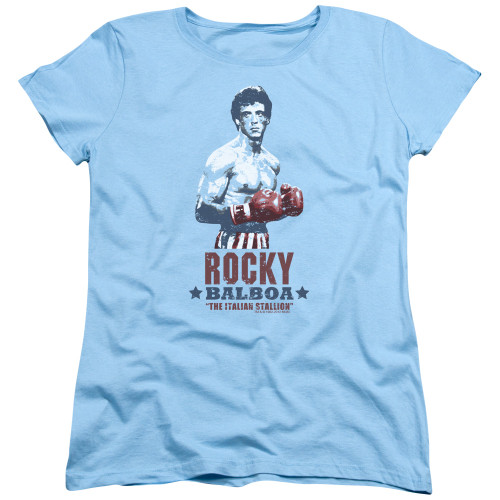 Rocky Balboa Women's T-Shirt Light Blue