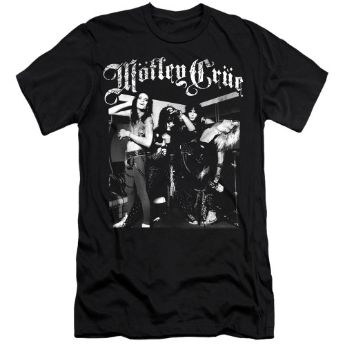 Motley Crue Band Photo Premium Adult 30/1 Classic T-Shirt Black