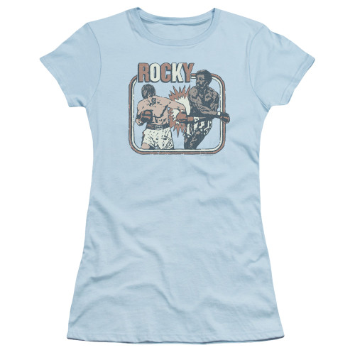Rocky Big Fight Junior Women's Sheer Classic T-Shirt Light Blue