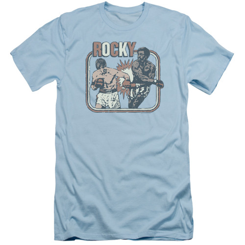 Rocky Big Fight Adult 30/1 Classic T-Shirt Light Blue