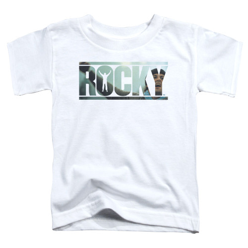 Rocky Cutout Logo Toddler Classic T-Shirt White