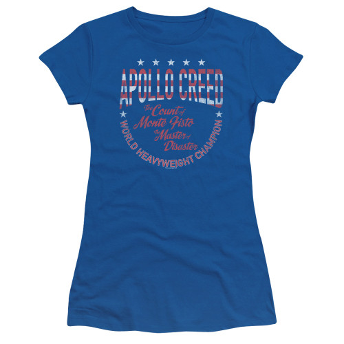 Rocky Count Of Monte Fisto Junior Women's Sheer Classic T-Shirt Royal Blue