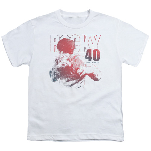 Rocky 40 Years Strong Youth Classic T-Shirt White