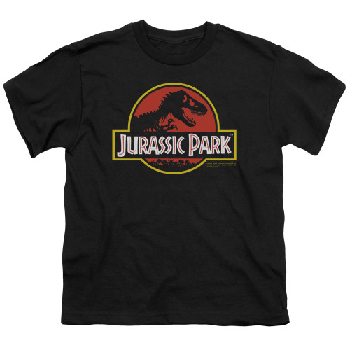Jurassic Park Classic Logo Youth T-Shirt Black