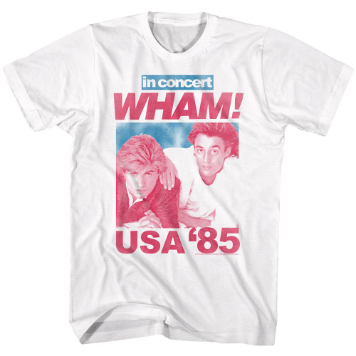 Wham USA 85 White Adult T-Shirt