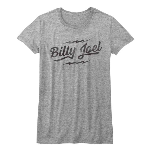 Billy Joel Logo Heather Junior Women's T-Shirt - Clearance