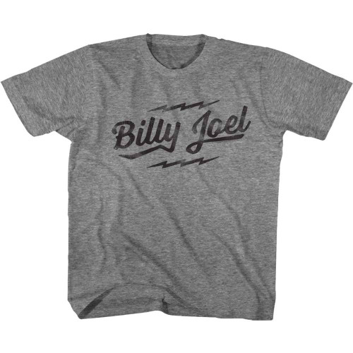 Billy Joel Logo Heather Youth T-Shirt - Clearance