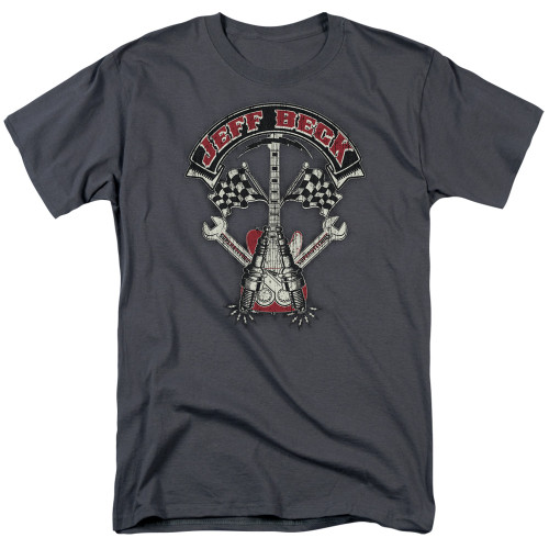 Jeff Beck Beckabilly Guitar Adult 18/1 T-Shirt Charcoal - Clearance