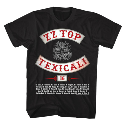 ZZ Top Texicali Black Adult T-Shirt - Clearance