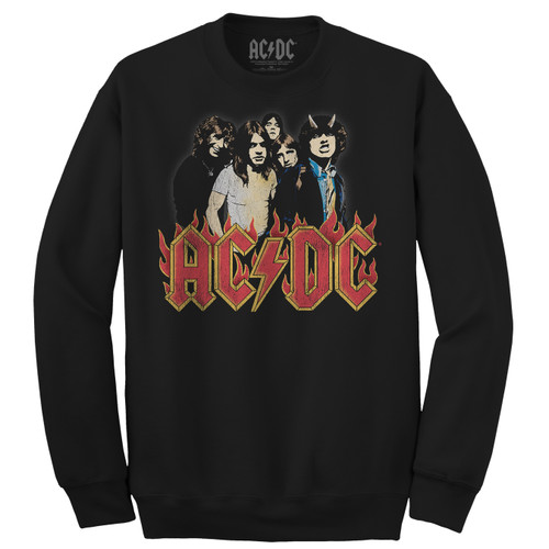 AC/DC Burn Sweatshirt Black