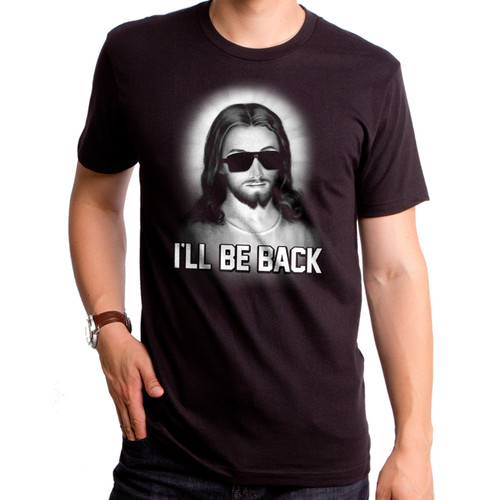 I'll Be Back Adult T-Shirt Black