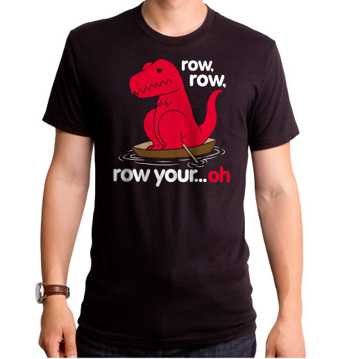 Row Row Adult T-Shirt Black