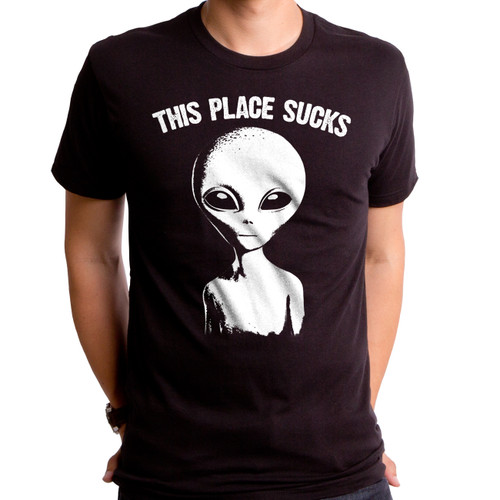 This Place Suck Adult T-Shirt Black