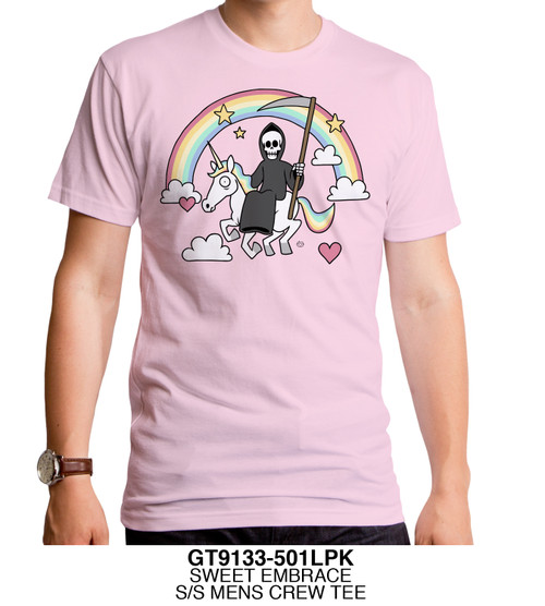 Sweet Embrace Adult T-Shirt Light Pink