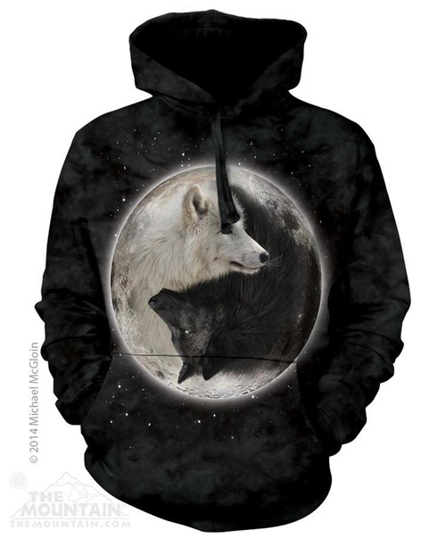 Yin Yang Wolves Hoodie Sweatshirt