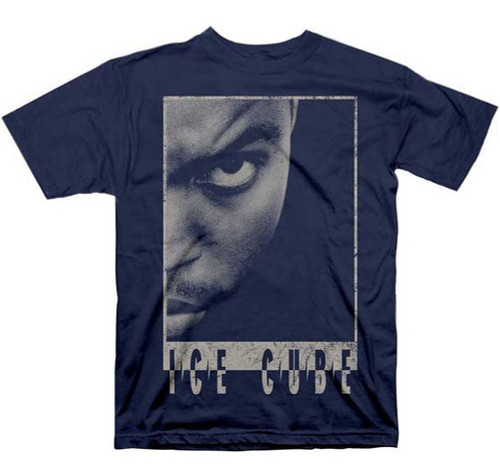 Ice Cube N.W.A. Vintage Photo Navy T-Shirt