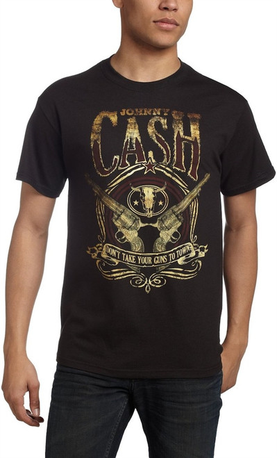 Johnny Cash Guns To Town T-Shirt