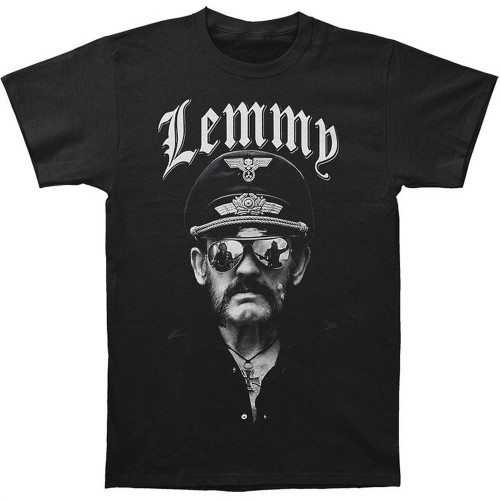 Motorhead Lemmy with Sunglasses Men's Black T-Shirt