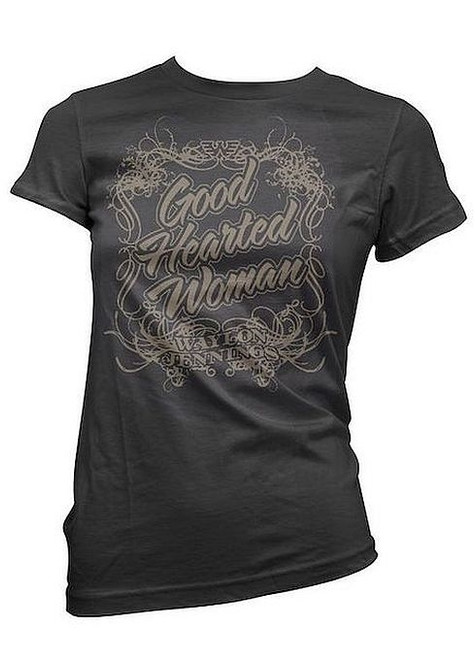 Waylon Jennings Good Hearted Woman Junior Women's T-Shirt