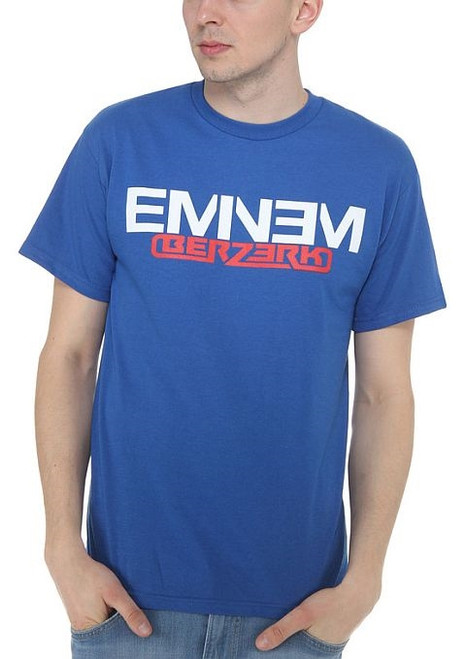 Eminem Royal Blue Berzerk Logo T-Shirt