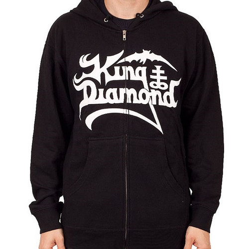 King Diamond Logo With Symbol Zip Hoodie Sweatshirt