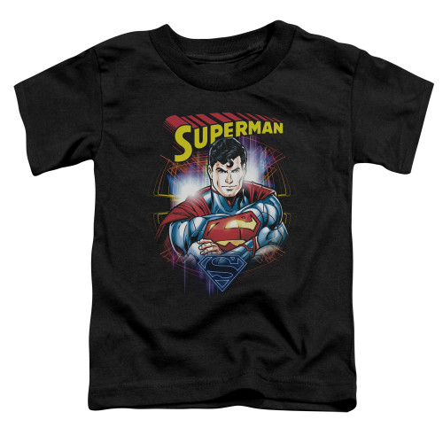 Superman Glam Toddler T-Shirt Black