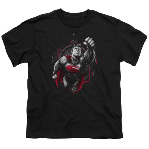 Superman Propaganda Superman Youth T-Shirt Black