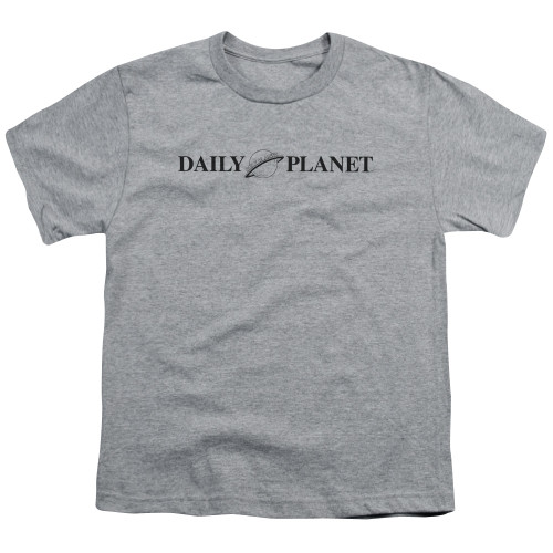 Superman Daily Planet Logo Youth T-Shirt Athletic Heather