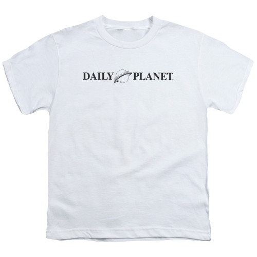 Superman Daily Planet Logo Youth T-Shirt White
