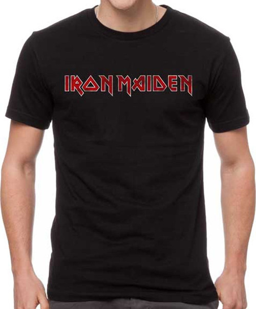 Iron Maiden Classic Logo Vintage-Style T-Shirt