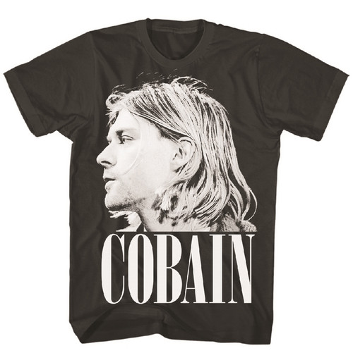 Kurt Cobain Nirvana Side View Photo T-Shirt