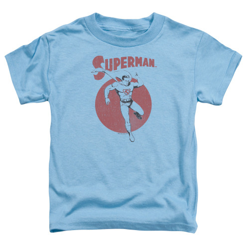 Superman Vintage Sphere Toddler T-Shirt Carolina Blue