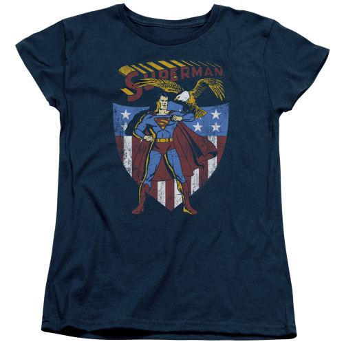 Superman All American S/S Women's T-Shirt Navy