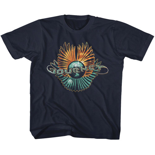 Journey Orange And Teal Navy Youth T-Shirt