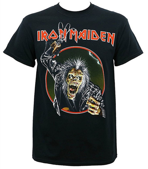 Iron Maiden Eddie Hook Men's Black T-Shirt