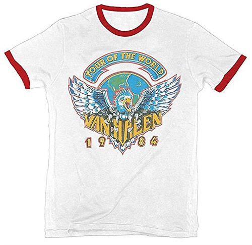 Van Halen 1984 Tour Lightweight Men's Ringer T-Shirt