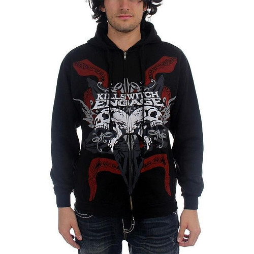 Killswitch Engage Skull Zip Hoodie Sweatshirt
