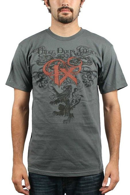 Three Days Grace - Ornate Xl T-Shirt