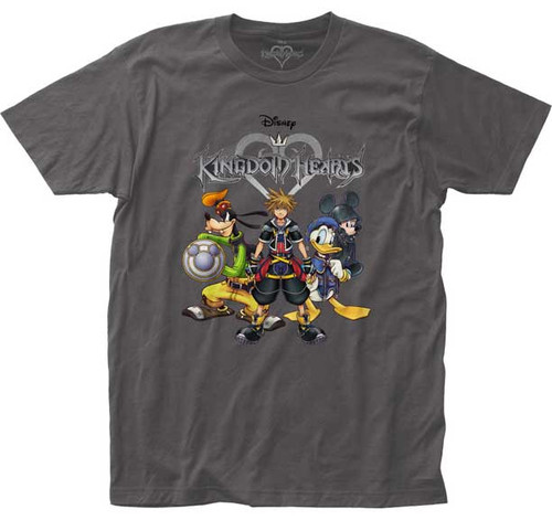 Kingdom Hearts Sora and Friends Fitted Jersey Classic T-Shirt