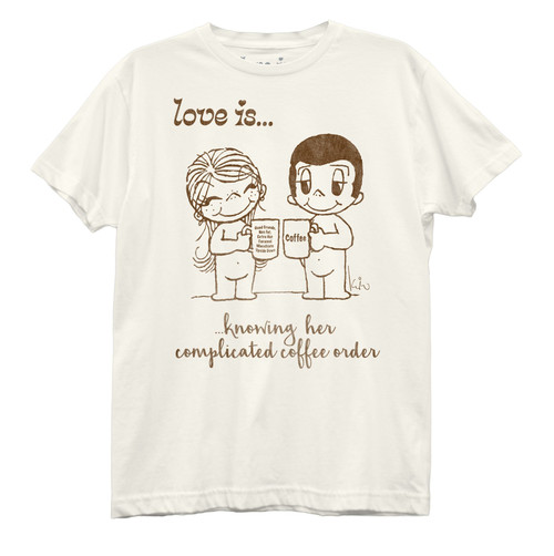 Love Is Coffee Order Junior Women's Crew T-Shirt