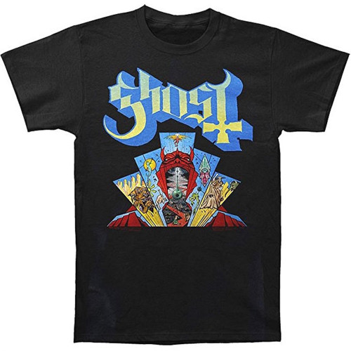 Ghost Devil Window Men's Black T-Shirt