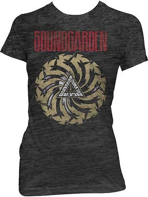 Soundgarden Badmotorfinger Junior Women's Burnout T-Shirt