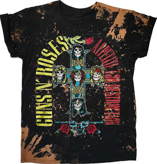 Guns N Roses Appetite Bleached Men's T-Shirt