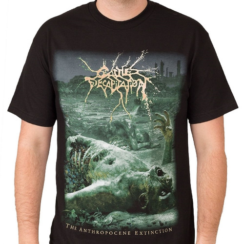 Cattle Decapitation Anthropocene Extinction Men's Black T-Shirt