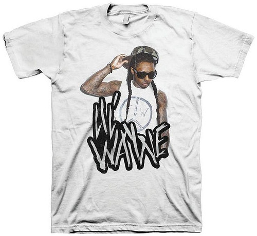 Lil Wayne Jagged Logo White Shirt