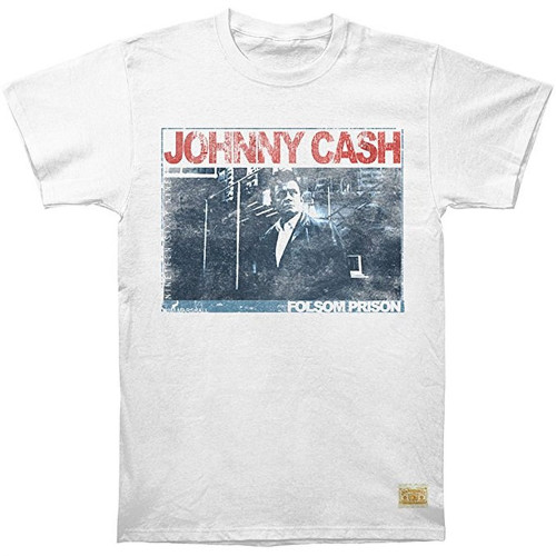 Johnny Cash Folsom Prison Men's White Premium T-Shirt