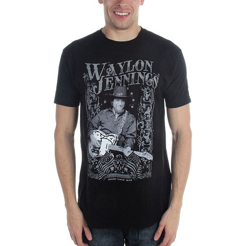 Waylon Jennings Portrait T-Shirt