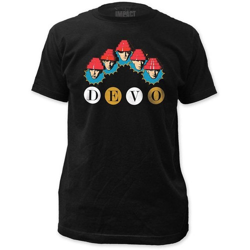 Devo Whip It Heads Fitted T-Shirt