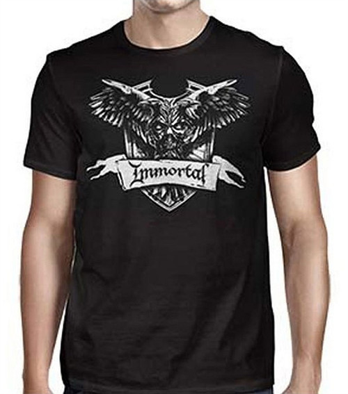 Immortal Crest Men's Black T-Shirt